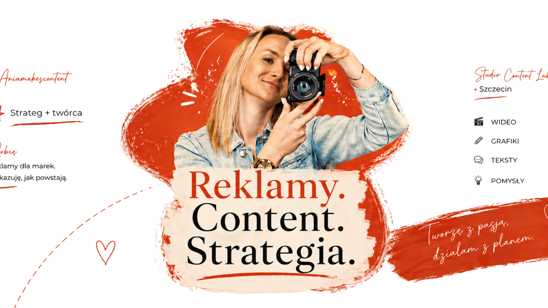 Ania Hawryluk-Wiraszka — reklamy i content, Studio Content Lab Szczecin
